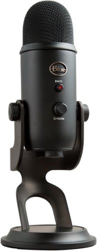 Blue Microphones - Blue Yeti Professional Multi-Pattern USB Condenser Microphone - Blackout