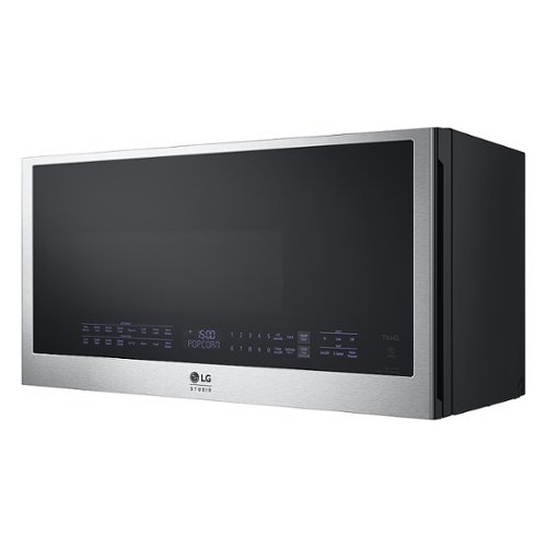 LG - STUDIO 1.7 Cu. Ft. Convection Over-the-Range Smart Microwave with Air Fry - Stainless Steel