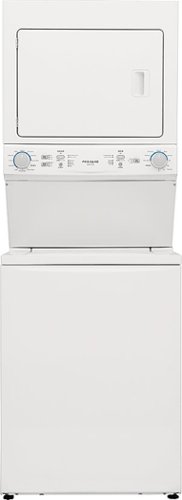 Frigidaire - 3.9 Cu. Ft Washer and 5.5 Cu. Ft. Electric Dryer Laundry Center with Long Vent - White