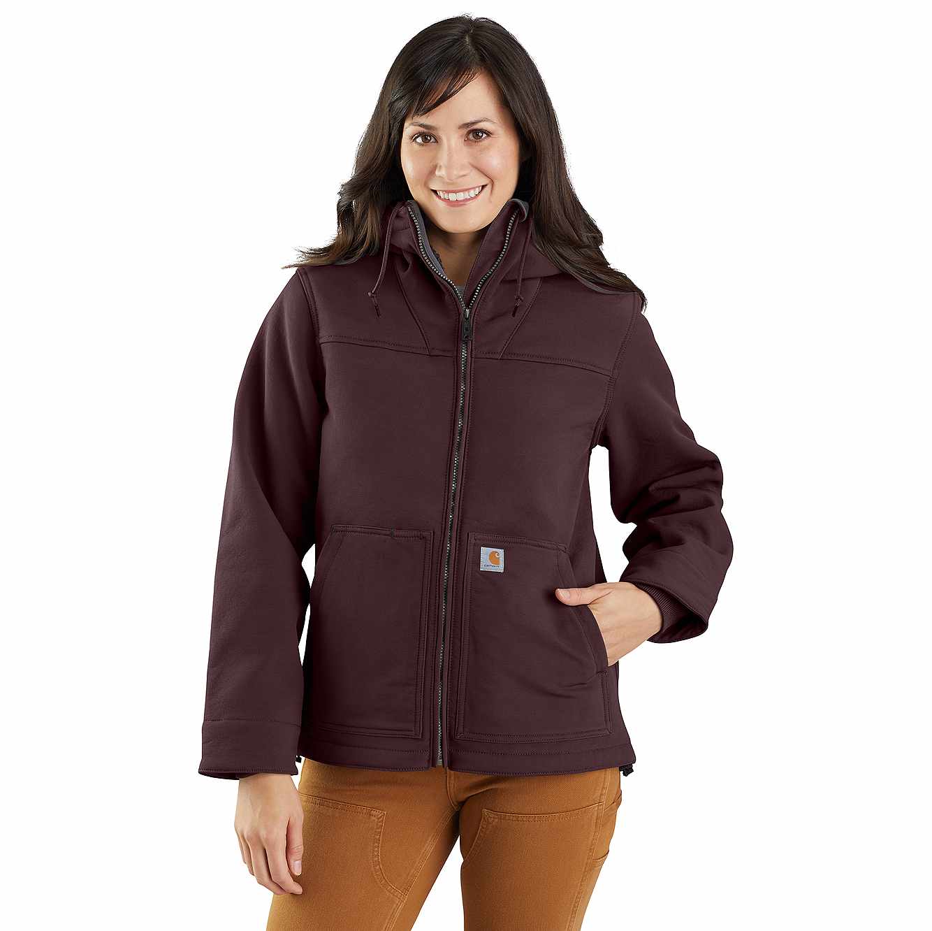 Carhartt Women's Super Dux Relaxed Fit Sherpa-Lined Jacket - 2 Warmer Rating | Blackberry | Xs