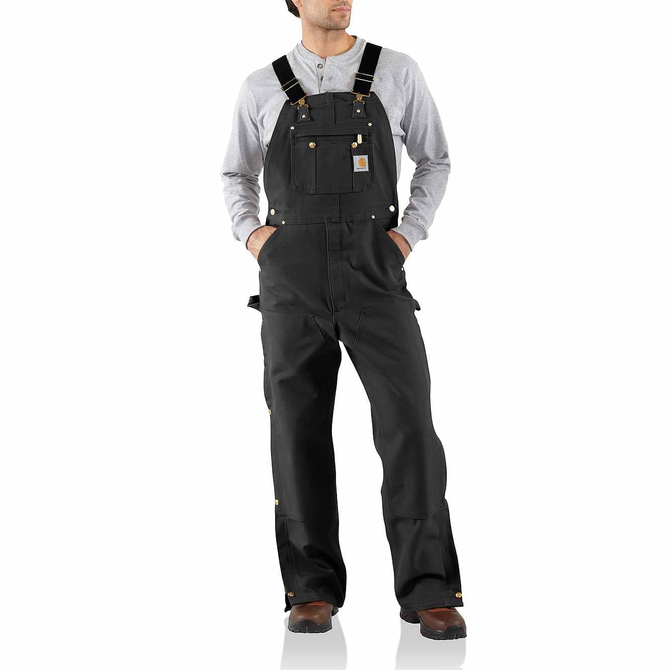 Carhartt Men's Firm Duck Bib Overall | Black | 32W 32L