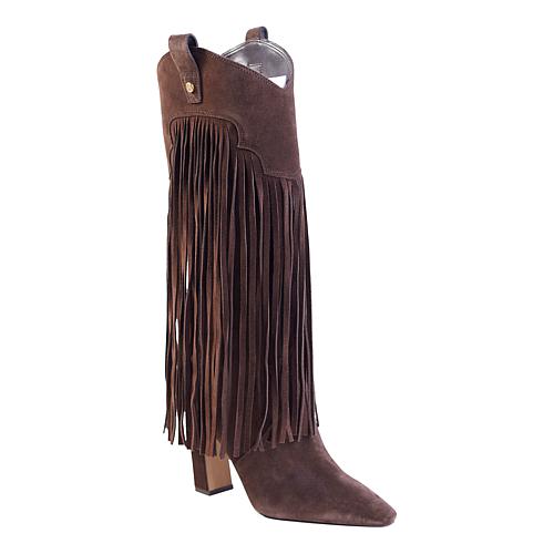 Vince Camuto Shela Fringe Western Boot - Black - Size 5