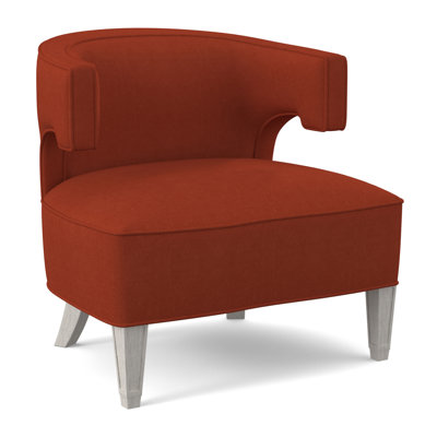 Ambella Laurel Chair 30.0 H x 29.0 W x 32.0 D in red/brownSunbrella®/Chenille/Polyester/Cotton/Bouclé/Fabric/Other Performance Fabrics