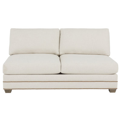 Fairfield Chair Avalon Upholstered Sectional in Hazelnut/Parchment
