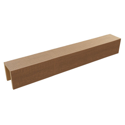 Ekena Millwork Rough Sawn Endurathane Faux Beam Plank 7.5 H x 7.5 W x 288.0 D in Urethane in Natural White Oak | 7.5" H x 7.5" W x 288" D