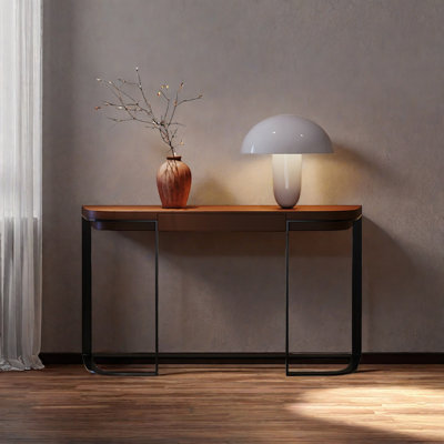 interanest Modern Minimalist Console Table w/ 1 Drawer brownWood | 31.5" H x 47.24" W x 15.75" D
