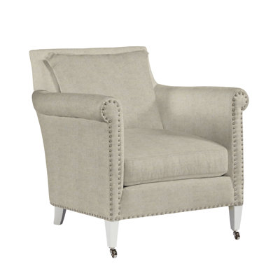 Armchair - Lillian August Paris 34" Wide Armchair 35.0 H x 34.0 W x 39.0 D in brownFabric in Brewton Tan | 35" H X 34" W X 39" D