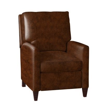 Bradington-Young Charlotte 28" Wide Faux Leather Standard Recliner 40.0 H x 28.0 W x 38.5 D in brownLeather Match/Genuine Leather