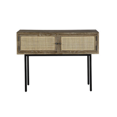 Bayou Breeze Berfu 43.75" Console Table 32.0 H x 43.75 W x 15.5 D in Brown | 15.5" L x 43.75" W x 32.0" H