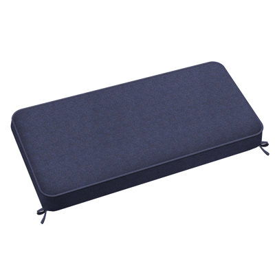 Latitude Run® Custom anti-slip Size Bench Cushion For Indoor/Outdoor w/ Premium 75D High-Resilience Foam(with Single Piping | 74" W x 18" D