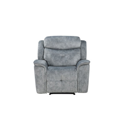 Latitude Run® Manual Recliner Chair in Gray | 39" H X 39" W X 39" D