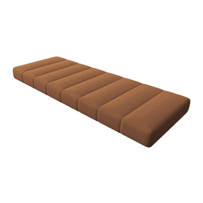Hokku Designs Custom Bench Cushion for Indoor/Outdoor Furniture, Fleece Anti-Pet Scratch Window Seat Cushion | 92" W x 28" D