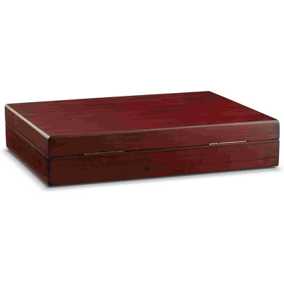 Hokku Designs Cutlery Storage Box, (Flatware Not Included) in Brown | 3" H X 15" W X 11" D
