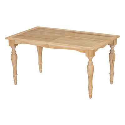 Ophelia & Co. Vintage Traditional 82.7inch Extendable Dining Table w/ 23.6inch Removable Leaf, Durable & Elegant for Any Home in Natural