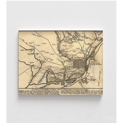 WeFrameArt Philadelphia In The War Poster, US History Print, Educational Map Art, Historic Art, Classroom Decor | 42" H x 56" W